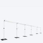 Lofaris Heavy Duty Double Crossbar 50x10ft Adjustable Pipe And Drape Stand